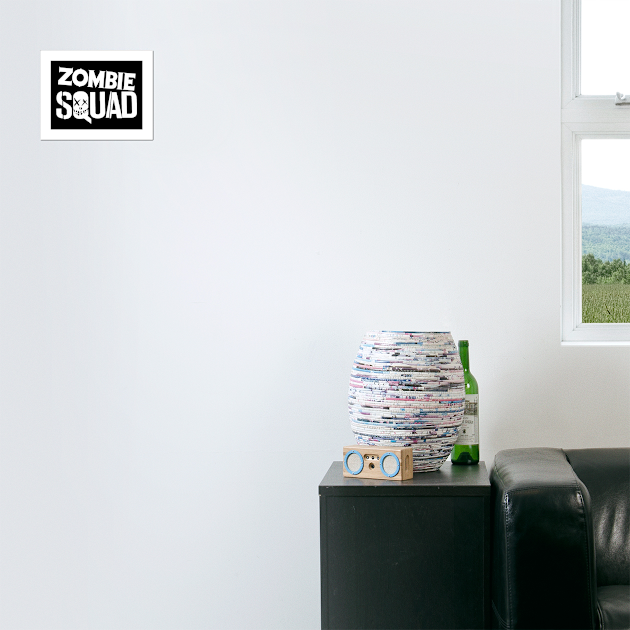 ZOMBIE SQUAD Logo (White) by Zombie Squad Clothing